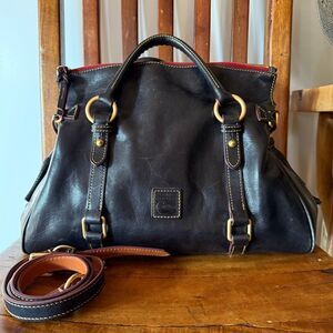 Dooney & Bourke Florentine Leather Large Satchel – Black
